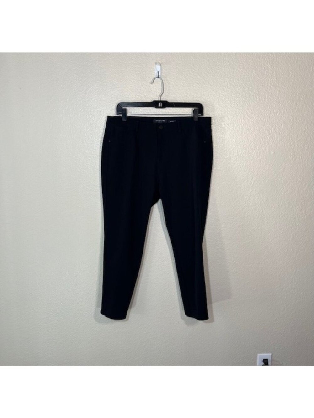 LAFAYETTE 148 New York Mercer Acclaimed Stretch Crop 23" Pants Black Size 12